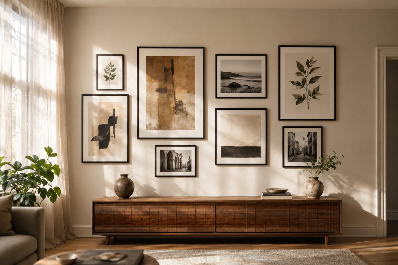 Galeria de Quadros na Parede